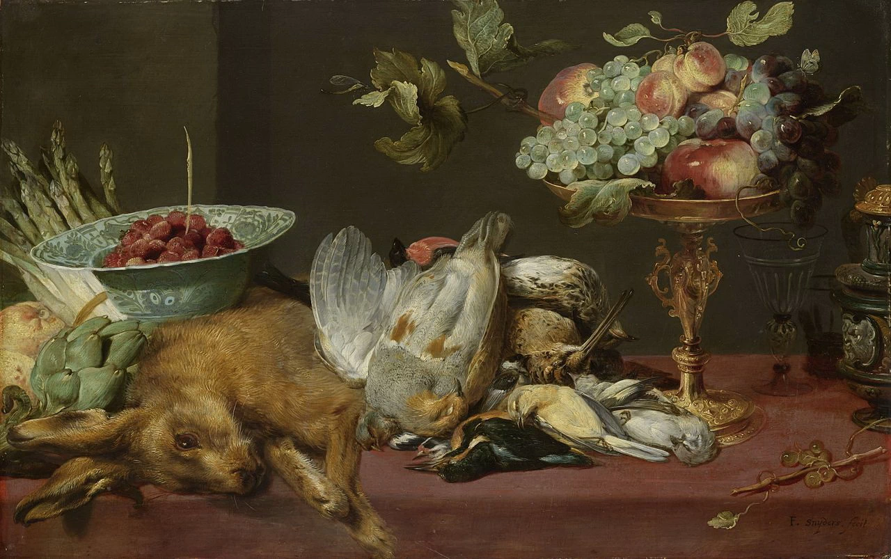 Natura morta con piccola selvaggina morta e frutta - Rijksmuseum